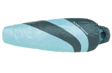 Image of Womens Blue Lake 25 Sleeping Bag Synthetic-Turquoise/Pine-Petite-Right