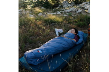 Image of Big Agnes Ws Anthracite 20 FireLine Pro Recycled Sleeping Bag - Womens, Slate, Long, Right Zipper, BTMWA20LR23