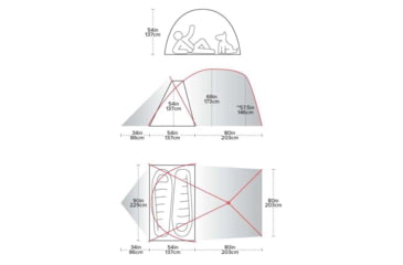 Image of Big Agnes Wyoming Trail 2 Camp Tent - 2 Person, 3 Season, Olive, TWT222
