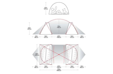 Image of Big Agnes Wyoming Trail 4 Camp Tent - 4 Person, 3 Season, Olive, TWT422