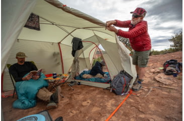 Image of Big Agnes Wyoming Trail 4 Camp Tent - 4 Person, 3 Season, Olive, TWT422