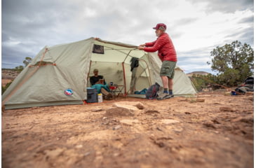Image of Big Agnes Wyoming Trail 4 Camp Tent - 4 Person, 3 Season, Olive, TWT422