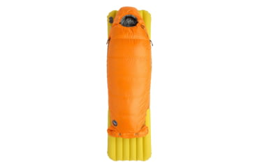 Image of Big Agnes Youth Torchlight EXP 20 Sleeping Bag, Tangelo/Chinois Green, BYTEXPL25