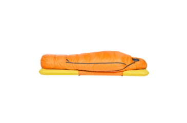 Image of Big Agnes Youth Torchlight EXP 20 Sleeping Bag, Tangelo/Chinois Green, BYTEXPL25