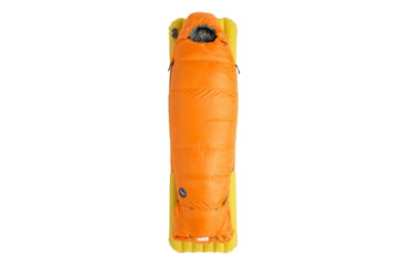 Image of Big Agnes Youth Torchlight EXP 20 Sleeping Bag, Tangelo/Chinois Green, BYTEXPL25