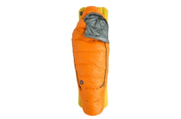 Image of Big Agnes Youth Torchlight EXP 20 Sleeping Bag, Tangelo/Chinois Green, BYTEXPL25