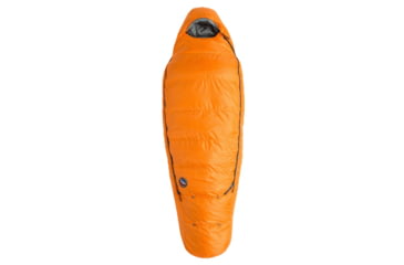 Image of Big Agnes Youth Torchlight EXP 20 Sleeping Bag, Tangelo/Chinois Green, BYTEXPL25