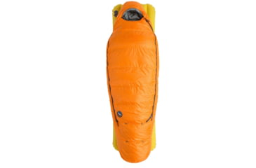 Image of Big Agnes Youth Torchlight EXP 20 Sleeping Bag, Tangelo/Chinois Green, BYTEXPL25