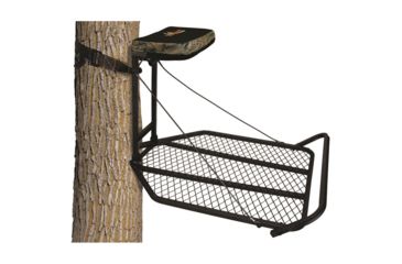 Image of Big Game Treestands The Black Steel Hang-On Stand, Black, FP010