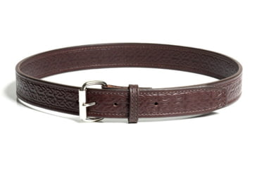 Image of Bigfoot Gun Belts Gun belt, Celtic Pattern, 14oz No Core, 28 Inch, Flat Black, DarkBrown, GB-CELT-14NC-28-DBR-FB