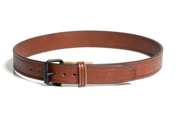 Image of Bigfoot Gun Belts Gun belt, Celtic Pattern, 14oz No Core, 42 Inch, Silver Buckle, LightBrown, GB-CELT-14NC-42-LBR-SV