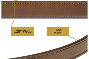 Image of Bigfoot Gun Belts Slim Steel Dress Gun Belt - Mens, 30 Inch, Flat Black Buckle, Black, GBDB-30-BL-FB