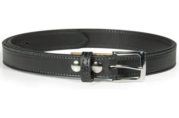 Image of Bigfoot Gun Belts Slim Steel Dress Gun Belt - Mens, 32 Inch, Stainless Steel Buckle, Black, GBDB-32-BL-SS