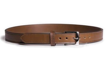Image of Bigfoot Gun Belts Slim Steel Dress Gun Belt - Mens, 32 Inch, Stainless Steel Buckle, Brown, GBDB-32-BR-SS