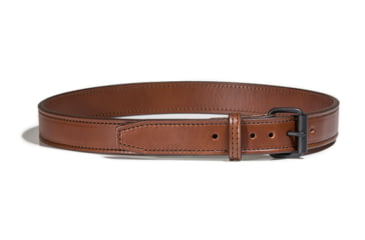 Image of Bigfoot Gun Belts Untamed Series 1.5 Wide Leather 18 Oz Gun Belt - With Steel Core, 38 Inch, Stainless Steel, Brown, GB18C-38-BR-SS-D
