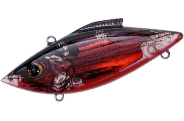 Image of Bill Lewis Mini Trap Letric Shad Lipless Crankbait, Sinking, Lectric Red, 2 1/2in, 1/4oz, MTL6