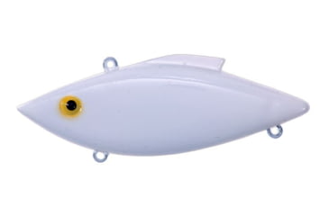 Image of Bill Lewis Rat-L-Trap Hard Bait, white/Yellow Eye, 1/2 oz, BLF-RTWY
