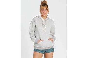Image of Billabong Script Logo Hoodie - Womens, Athletic Grey, Large, J651SBBI-AGY-L
