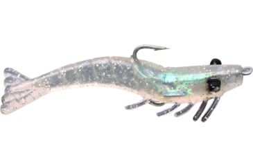 Image of Billy Bay Halo Magnum Shrimp, 1/4 oz, Clear Silver Sparkle, 3/Pack, 772-4-3-1