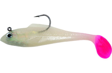 Image of Billy Bay Halo Shad, 1/2 oz, Glow/Pink Tail, 3/Pack, 888-2-3-82