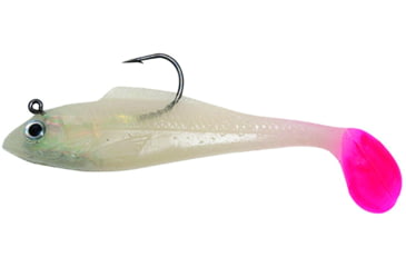 Image of Billy Bay Halo Shad, 1/4 oz, Glow/Pink Tail, 3/Pack, 888-4-3-82