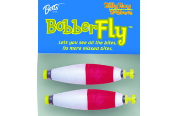 Image of Billy Boy Bobbers Weighted Bobber Fly 2in Cigar Red/White 2Pk, MOBW-BF-2RW