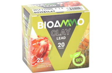 Image of BioAmmo BIOAMMODove &amp; Clay 20 Gauge 1 oz 2 3/4 in Centerfire Shotgun Amo, #9, 25 Rounds, Yellow, ZR2890