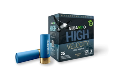 Image of BioAmmo Steel Waterfowl 12 Gauge 1-1/4 oz 3 in Shotgun Ammo, 25 Round, BB, MLS36BB