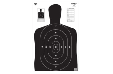 Image of Birchwood Casey 37021 EZE-Scorer BC-27 Paper 23 X 35 Silhouette Black 100 Pack