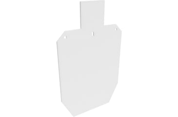 Image of Birchwood Casey AR500 Gong, Full IPSC Silhouette Target, Double Hang Hole, White, BC-47663