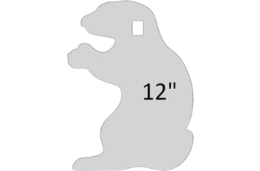 Image of Birchwood Casey AR500 Gong, Gopher Silhouette Target, 3/8in, 1-Hole, White, BC-47714