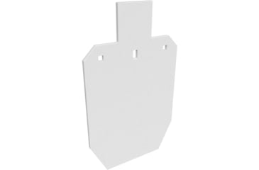 Image of Birchwood Casey AR500 Gong, 2/3 IPSC Silhouette Target, Double Hang Hole, White, BC-47662