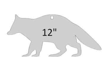 Image of Birchwood Casey AR500 Gong, Racoon Silhouette Target, 3/8in, 1-Hole, White, BC-47710