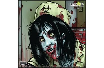 Image of Birchwood Casey Darkotic Humanoid Adhesive Targets 12 Inch Flu Shot 5 Per Package