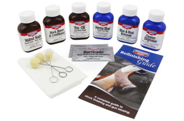 Image of Birchwood Casey Deluxe Perma Blue &amp; Liqiud Gun Blue &amp; Tru-Oil Complete Finishing Set, BC-20001