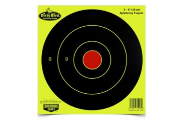 Image of Birchwood Casey Dirty Bird Bull's Eye Yellow 8 Inch Round 8 Per Package, BC-35908