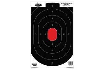 Image of Birchwood Casey Dirty Bird Paper Silhouette Target Black/Red 12x18 Inch 100 Per Package