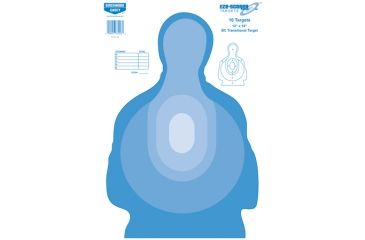 Image of Birchwood Casey EZE-Scorer Shadow Transtar Blue Targets BC27 12x18 Inch 10 Per Package