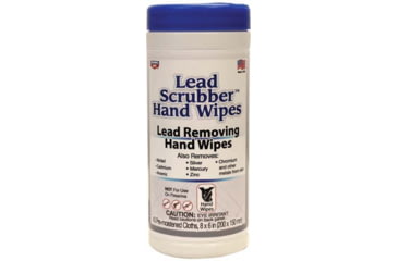 Image of Birchwood Casey Lead Scrubber Hand Wipes, 40 Pre-Moistened Towelettes, BC-32440