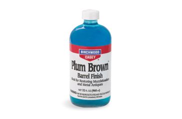 Image of Birchwood Casey Plum Brown Barrel Finish - 32 fl oz Glass Bottle, BC-14145