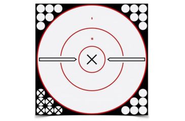 Image of Birchwood Casey Shoot-N-C White/Black 12x18 Inch Silhouette 100 Targets Plus Pasters, BC-34611
