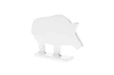 Image of Birchwood Casey Silhouette Knock Over Targets, 1/4 Steel Targets, 1/5 Scale, 4 Piece Set, Silver