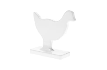 Image of Birchwood Casey Silhouette Knock Over Targets, 1/4 Steel Targets, 1/5 Scale, 4 Piece Set, Silver