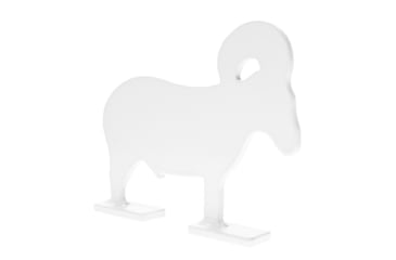 Image of Birchwood Casey Silhouette Knock Over Targets, 1/4 Steel Targets, 1/5 Scale, 4 Piece Set, Silver