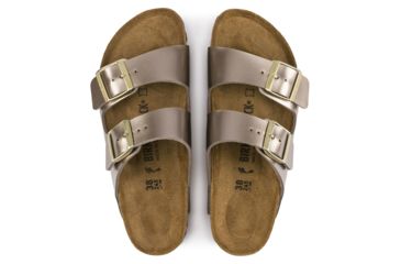Image of Birkenstock Arizona Birko-Flor Cork-Latex Footbed Sandal, Electric Taupe Burko-Flor, Narrow, 39, 1012972-39