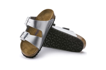 Image of Birkenstock Arizona Birko-Flor Soft Footbed - Women's, Silver, 35 55015-1-35