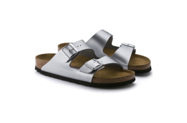 Image of Birkenstock Arizona Birko-Flor Soft Footbed - Women's, Silver, 35 55015-1-35