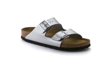 Image of Birkenstock Arizona Birko-Flor Soft Footbed - Women's, Silver, 35 55015-1-35