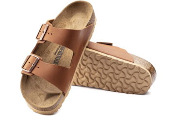 Image of Birkenstock Arizona Leather Sandals - Mens, Antique Pull Up Cognoc, 42, 1015538-R-42