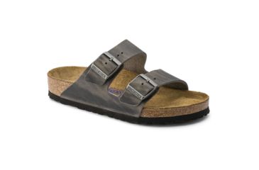 Image of Birkenstock Arizona Oiled Leather Soft Footbed - Men's, Iron, 39 55280-1-39